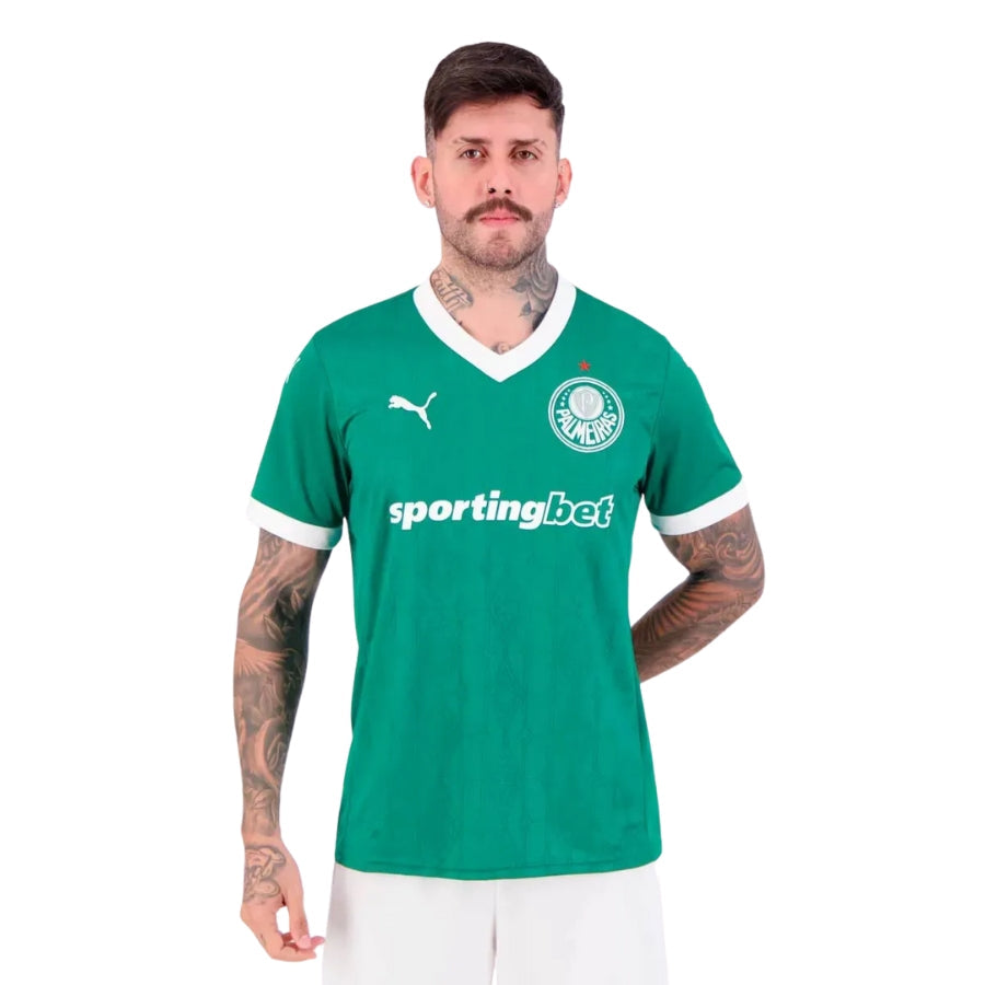 Palmeiras Home Flaco Lopez 42 Fan Jersey 2025/26