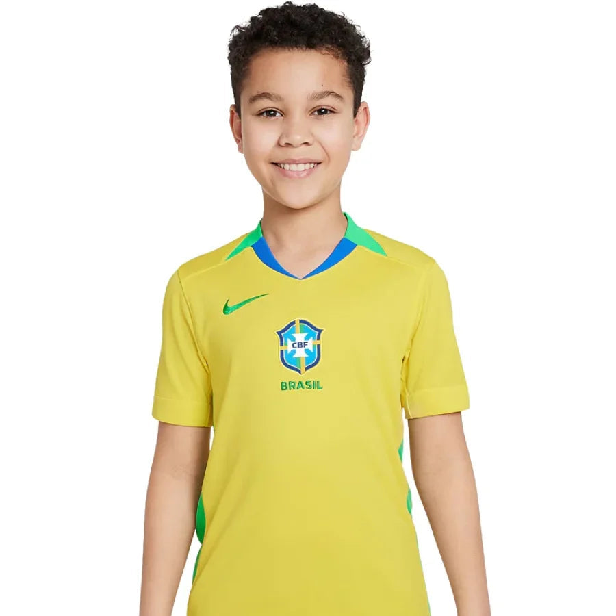 Kids Kit Brazil Home Fan Jersey 2025/26