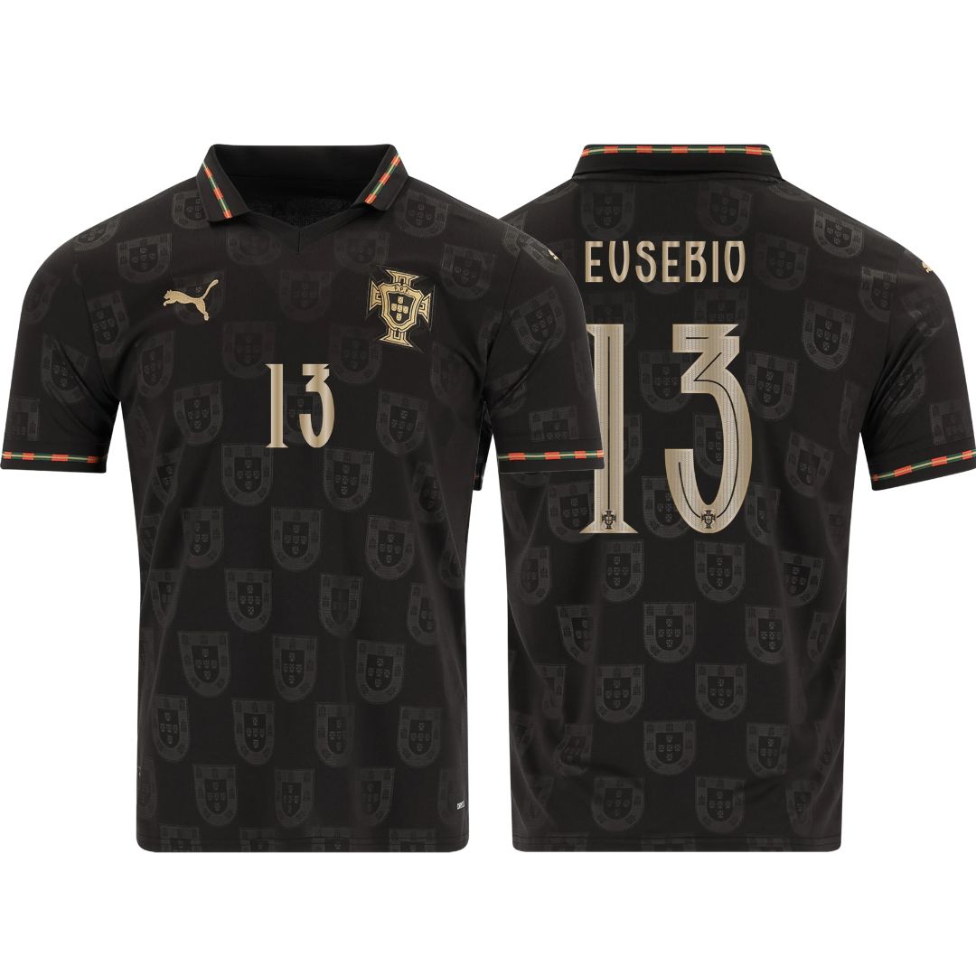 Portugal Fan Jersey Black Panther 2025/26 #13 Eusebio