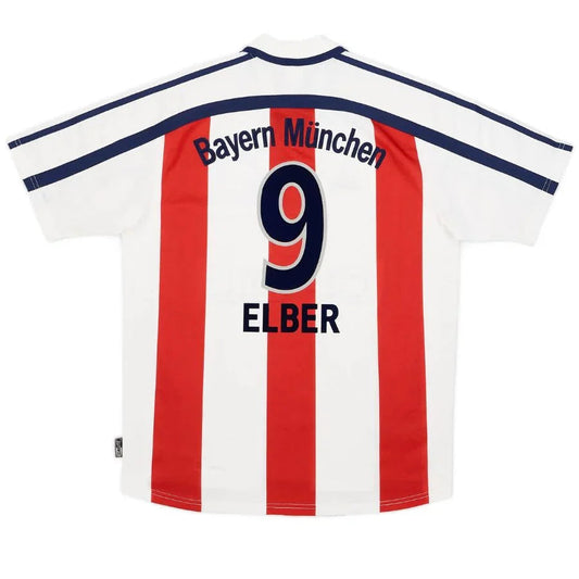 Elber #9 Bayern Munich Away Retro Jersey 2000/01