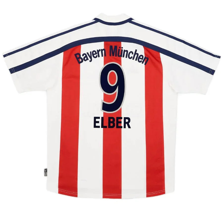 Elber #9 Bayern Munich Away Retro Jersey 2000/01