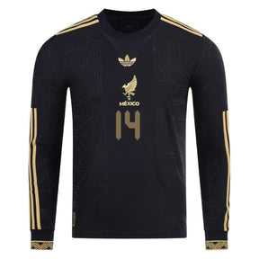 Mexico Chicharito  2025 Special Edition Long Sleeve Authentic Player Third Jersey by adidas