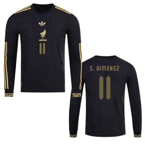 Mexico Santiago Giménez 2025 Special Edition Long Sleeve Authentic Player Third Jersey by adidas