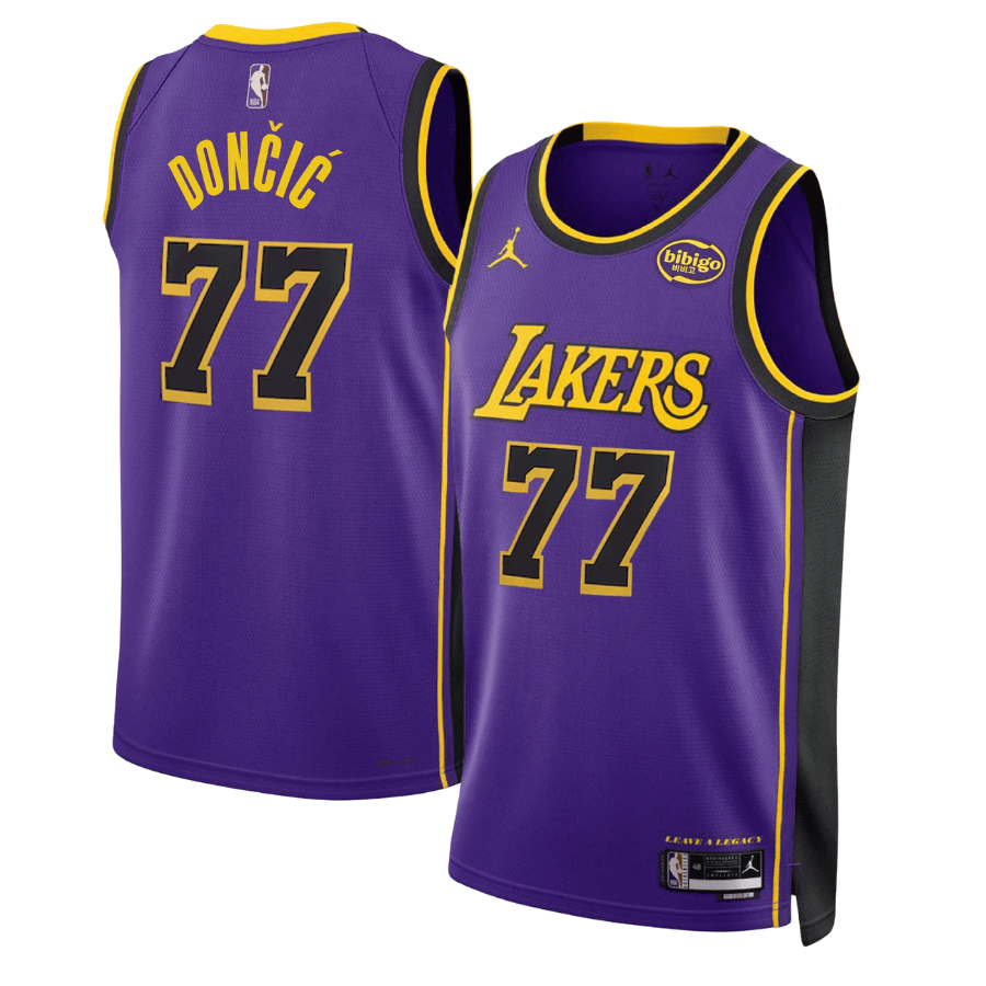Luka Doncic 77 Los Angeles Lakers Jordan Statement Edition NBA Jersey
