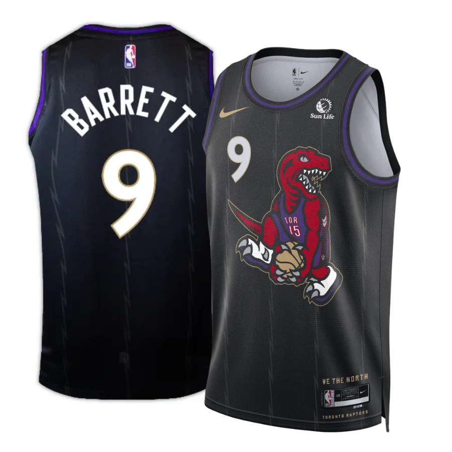 Barret 9 Toronto Raptors City Edition 24/25 NBA Jersey