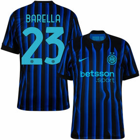 Inter Milan Home Barella 23 Home Fan Jersey 2025/26