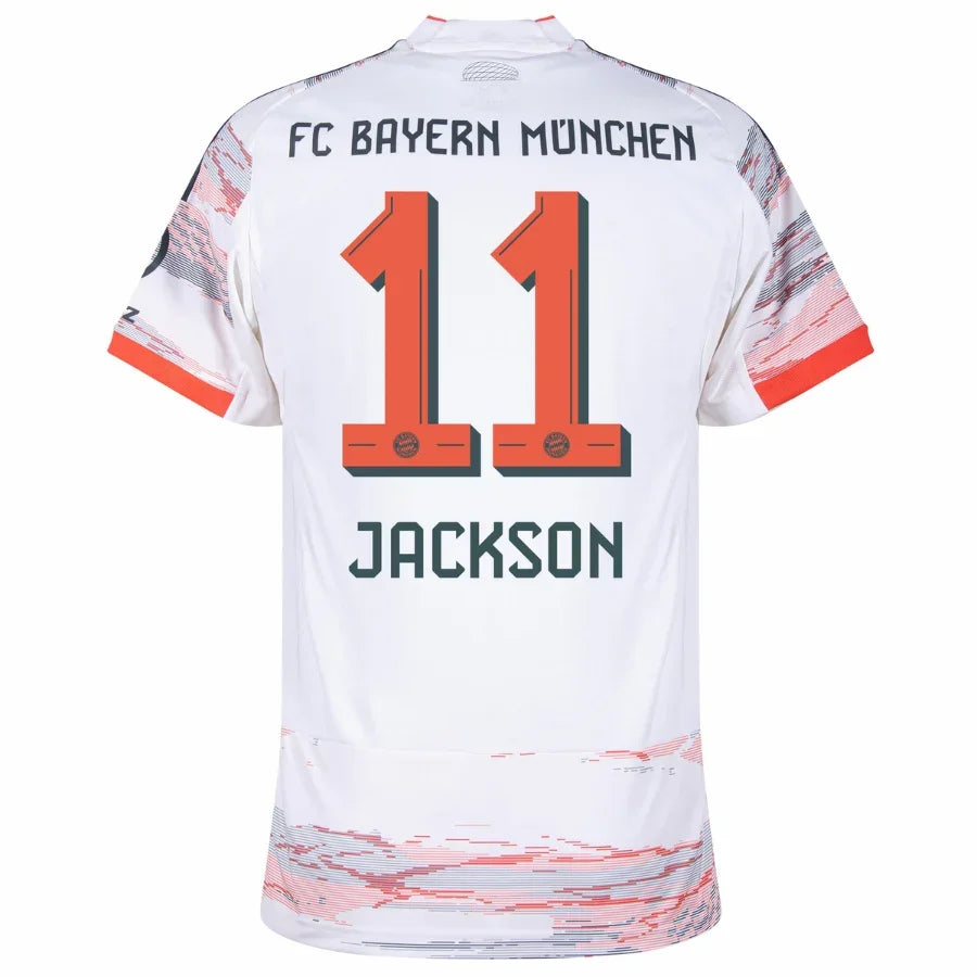 Bayern München Away Nicolas Jackson 11 Fan Jersey 2025/26