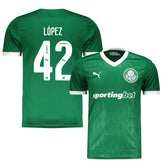 Palmeiras Home Flaco Lopez 42 Fan Jersey 2025/26