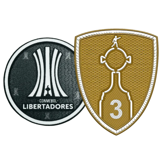 Patches Libertadores 3 Trophies