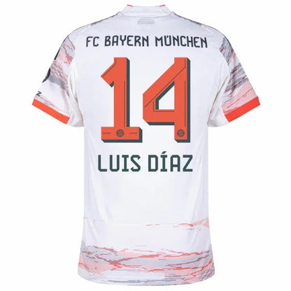 Bayern München Luis Díaz 14 Fan Jersey 2025/26 Official Printing