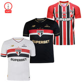São Paulo Fan Jersey Home, Away e Third 2025/26 - Kit 3 Fan Jersey