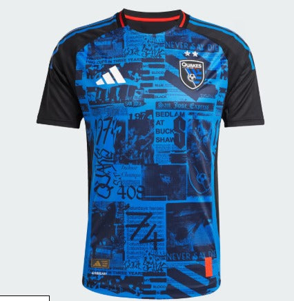 San Jose Earthquakes Home Fan Jersey 2025/26