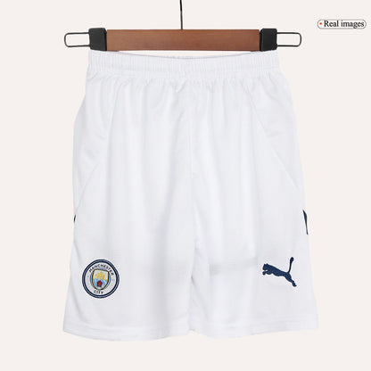 Kids Manchester City Home Kit 2024/2025 - White Blue