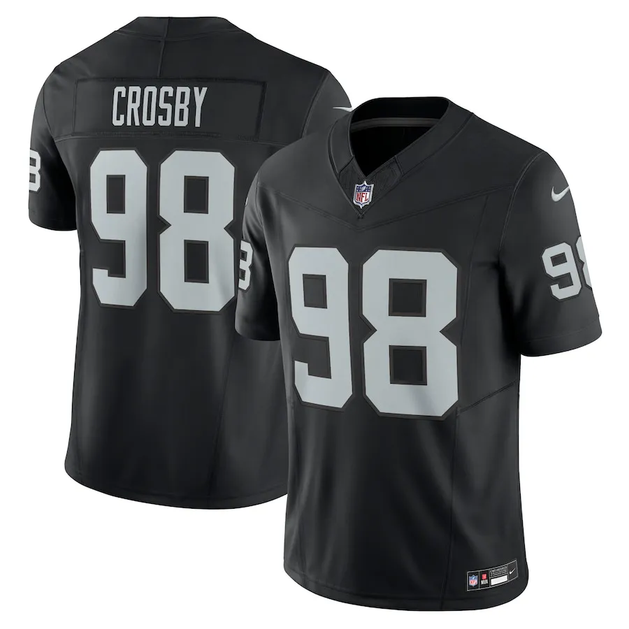 NFL Las Vegas Raiders Maxx Crosby 98 Black Limited