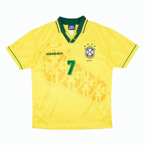 Brazil Home Bebeto 7 Retro Jersey 1994 World cup