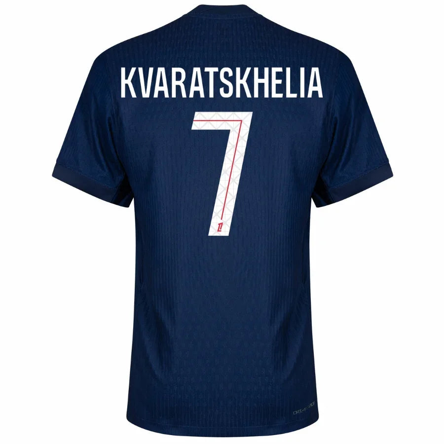 PSG Kvaratskhelia 7 Home Authentic Player 2025/26 Dri-Fit ADV Match