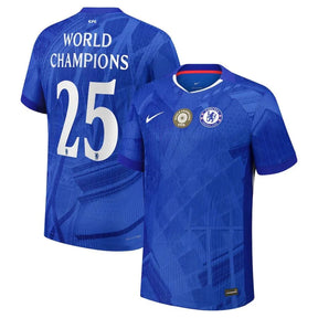 Chelsea Home Authentic Player 2025/26 Dri-Fit ADV Match - Patchs World Champions 25 chest badge