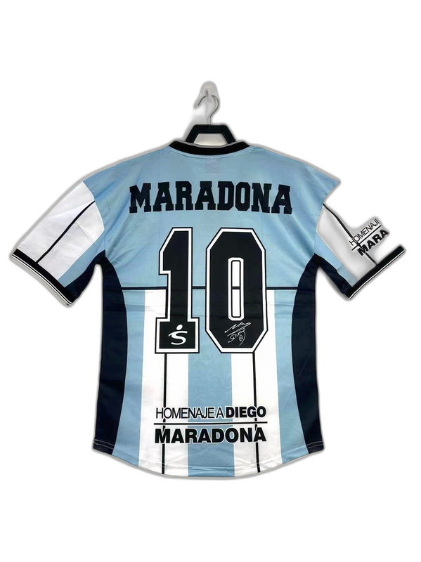 Camisa comemorativa da Argentina de 2001 Maradona - Versão retrô